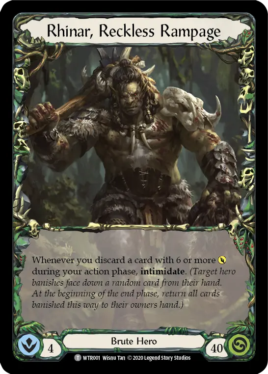 Card: Rhinar, Reckless Rampage