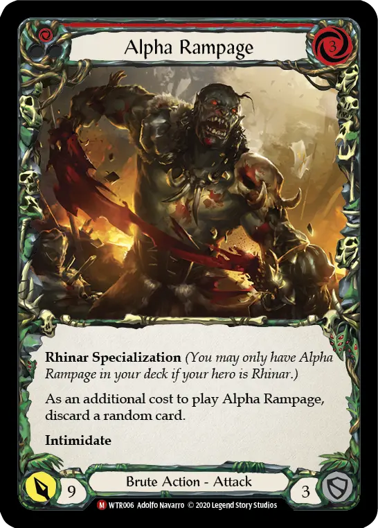 Card: Alpha Rampage (red)