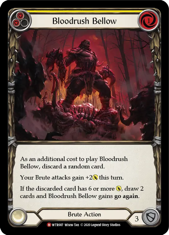Card: Bloodrush Bellow (yel)