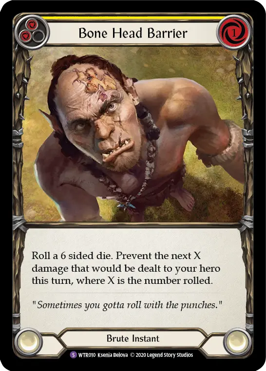 Card: Bone Head Barrier (yel)