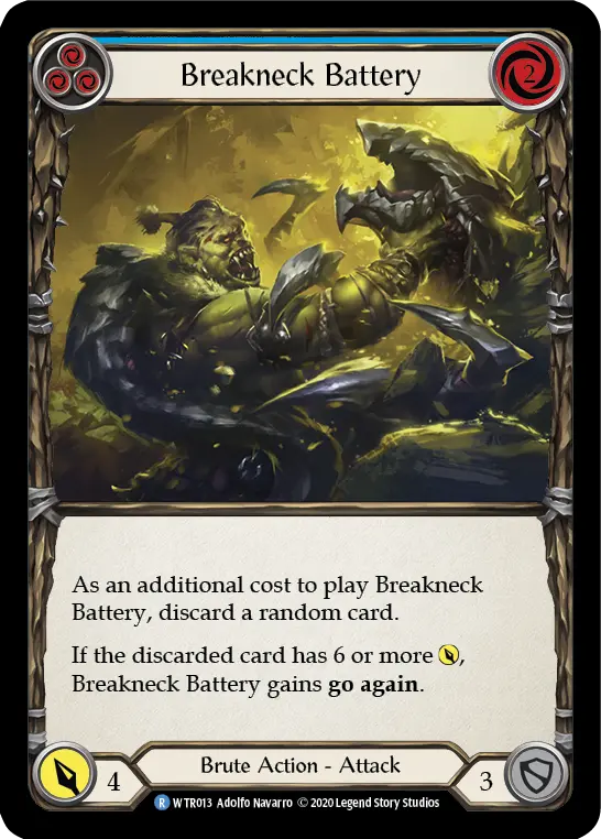 Card: Breakneck Battery (blu)