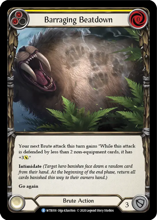 Card: Barraging Beatdown (yel)
