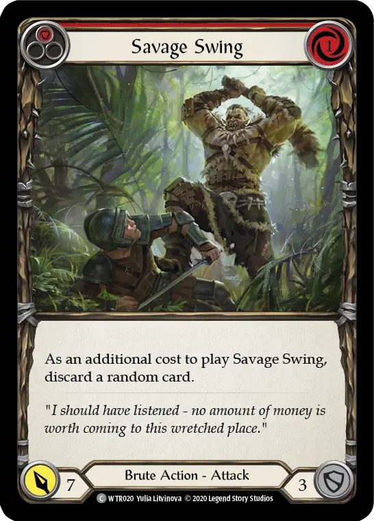 Card: Savage Swing (red)