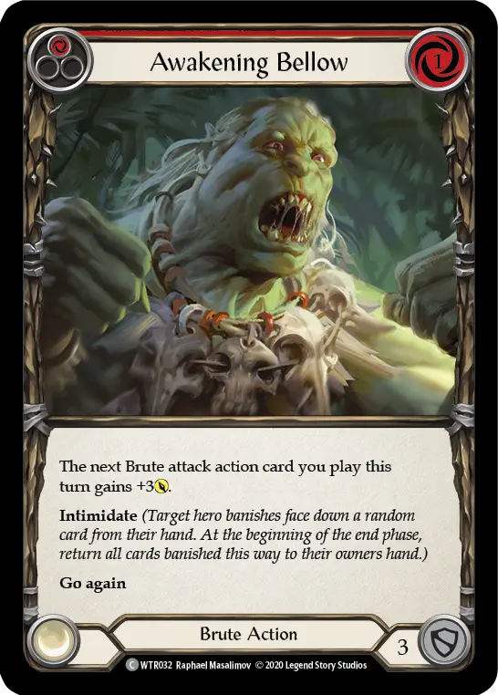 Card: Awakening Bellow (red)