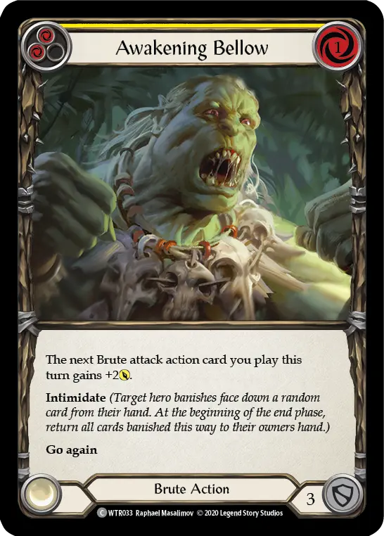 Card: Awakening Bellow (yel)