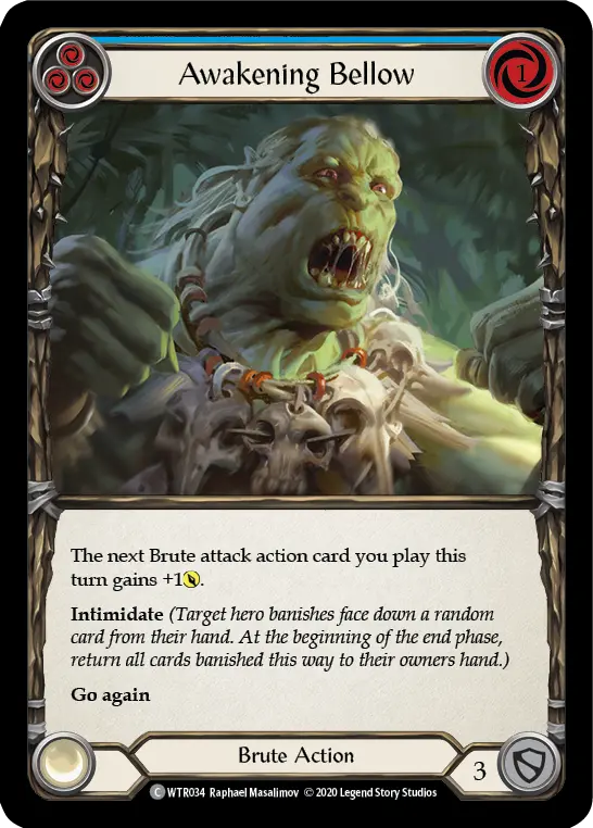 Card: Awakening Bellow (blu)