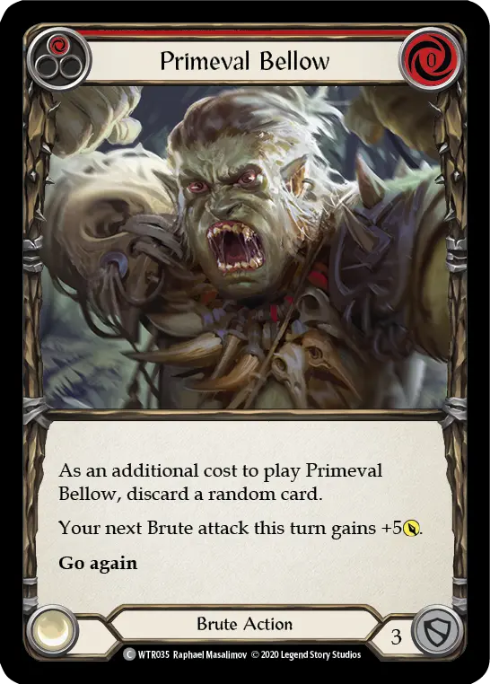 Card: Primeval Bellow (red)