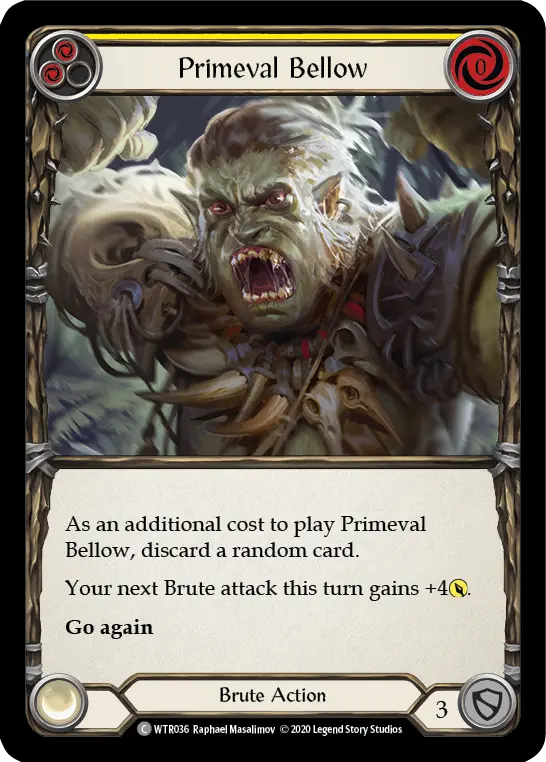 Card: Primeval Bellow (yel)