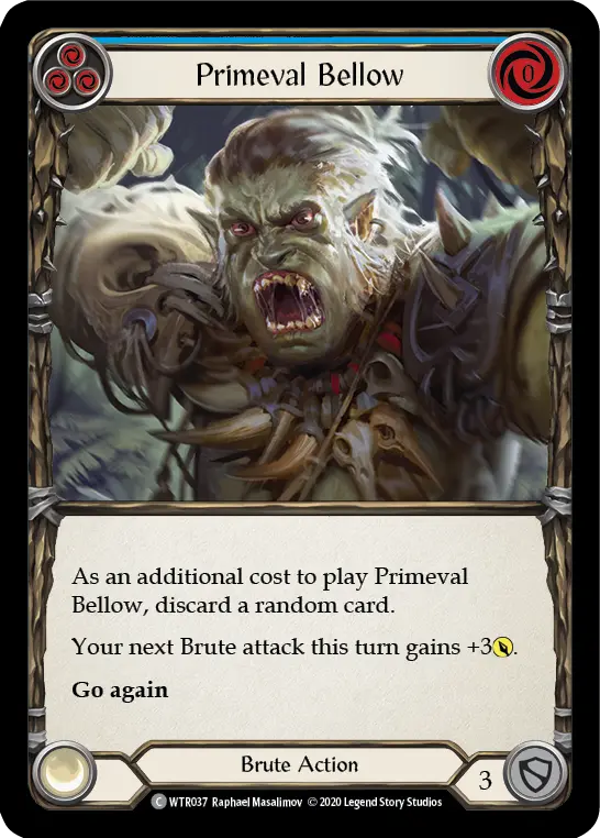 Card: Primeval Bellow (blu)