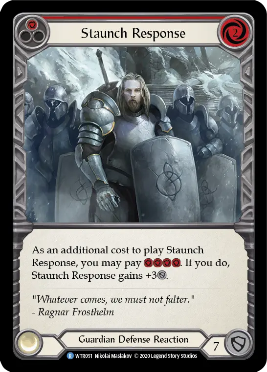 Card: Staunch Response (red)