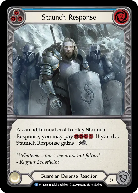 Card: Staunch Response (blu)