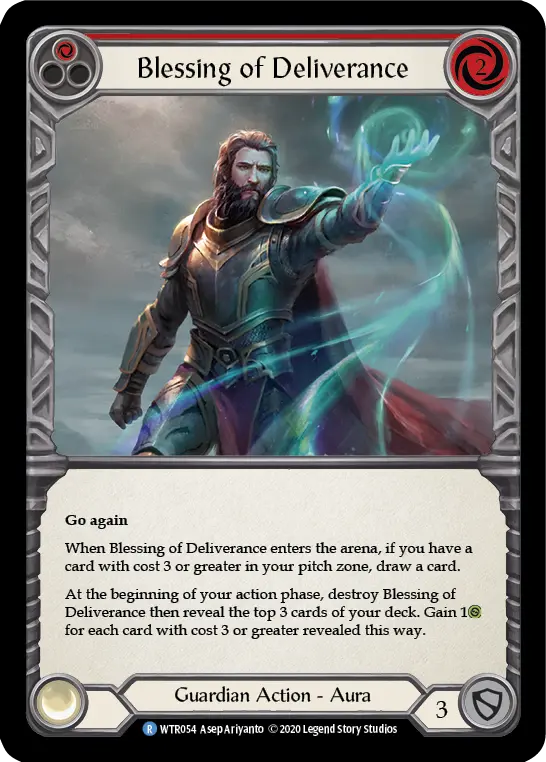 Card: Blessing of Deliverance (red)