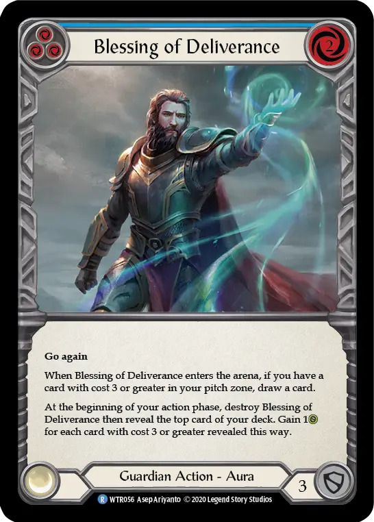 Card: Blessing of Deliverance (blu)