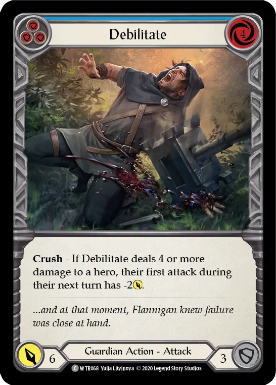 Card: Debilitate (blu)