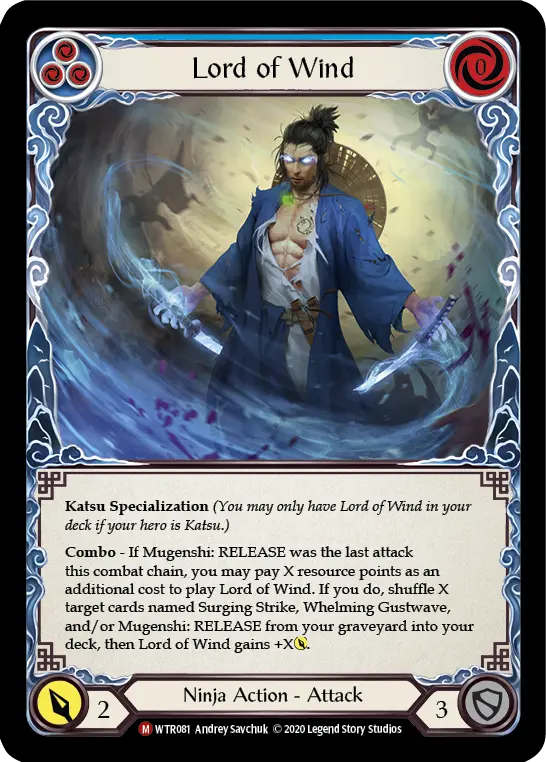 Card: Lord of Wind (blu)