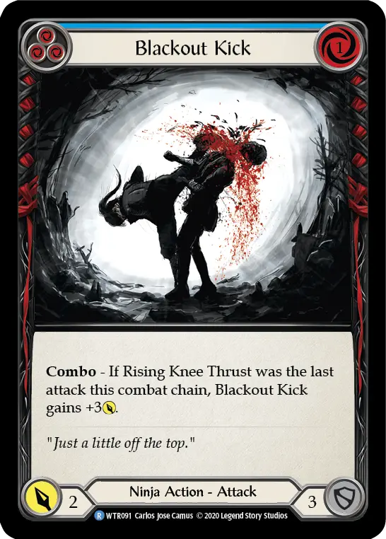 Card: Blackout Kick (blu)