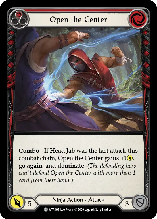 Card: Open the Center (red)