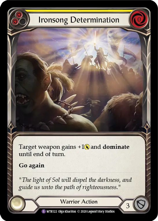Card: Ironsong Determination (yel)