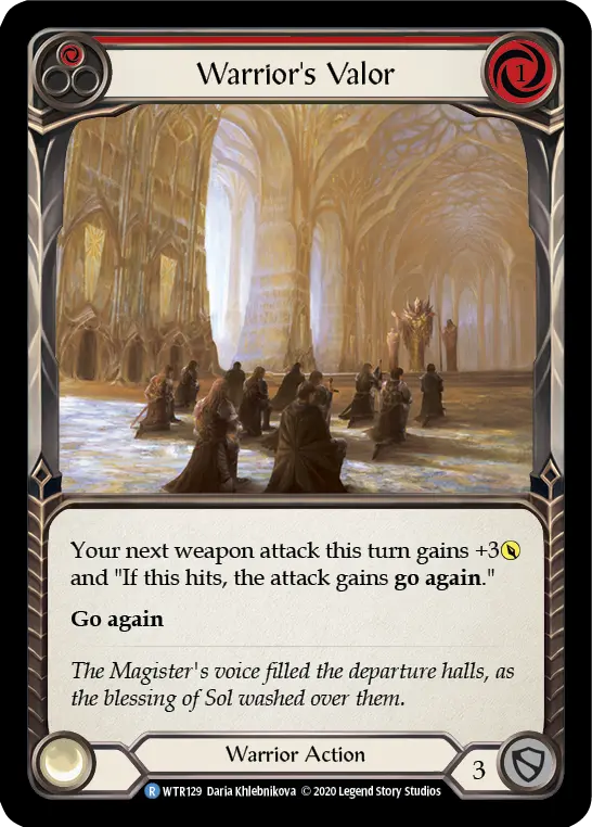 Card: Warrior's Valor (red)