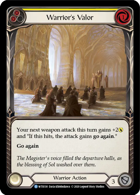 Card: Warrior's Valor (yel)