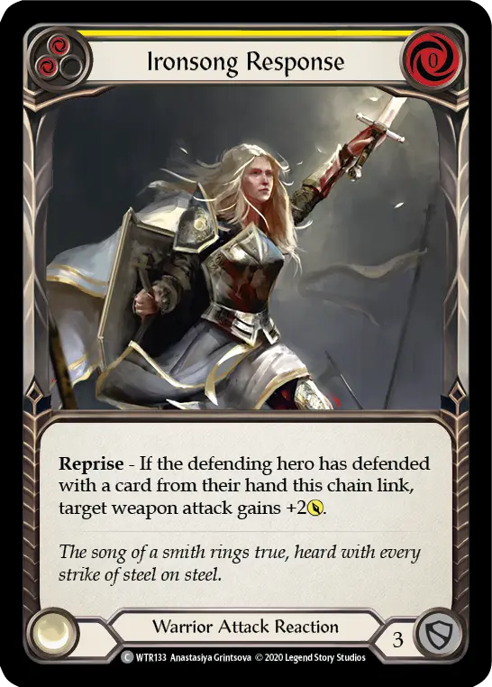 Card: Ironsong Response (yel)