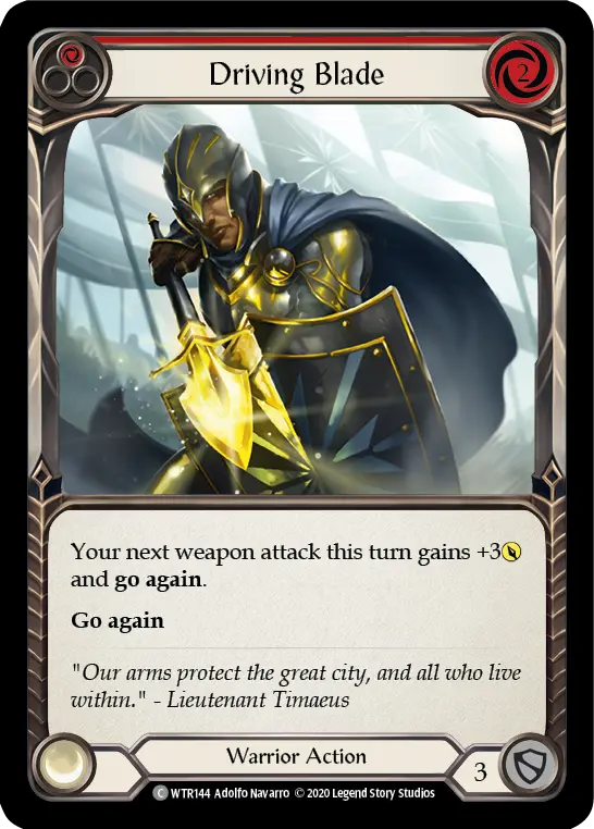 Card: Driving Blade (red)