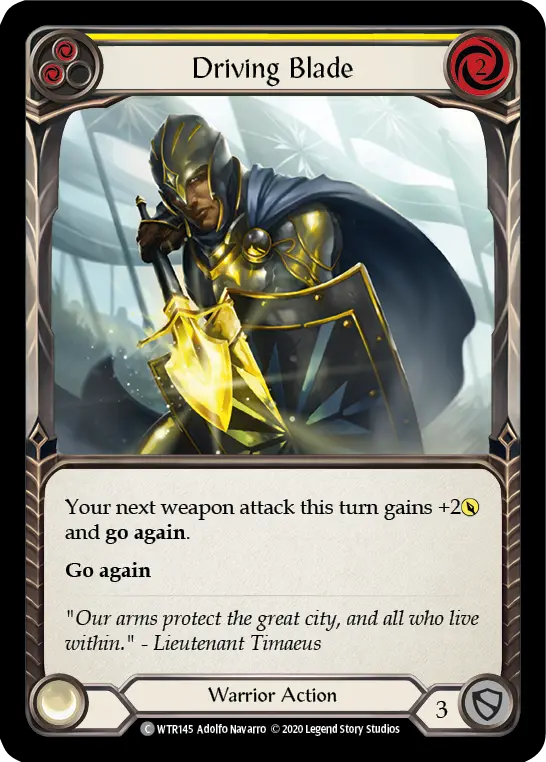 Card: Driving Blade (yel)