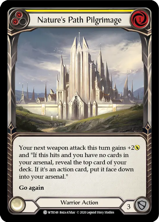 Card: Nature's Path Pilgrimage (yel)