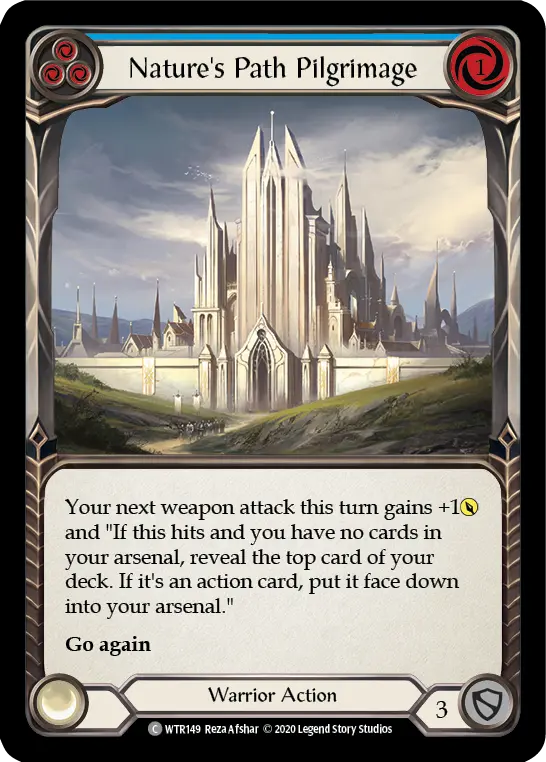 Card: Nature's Path Pilgrimage (blu)