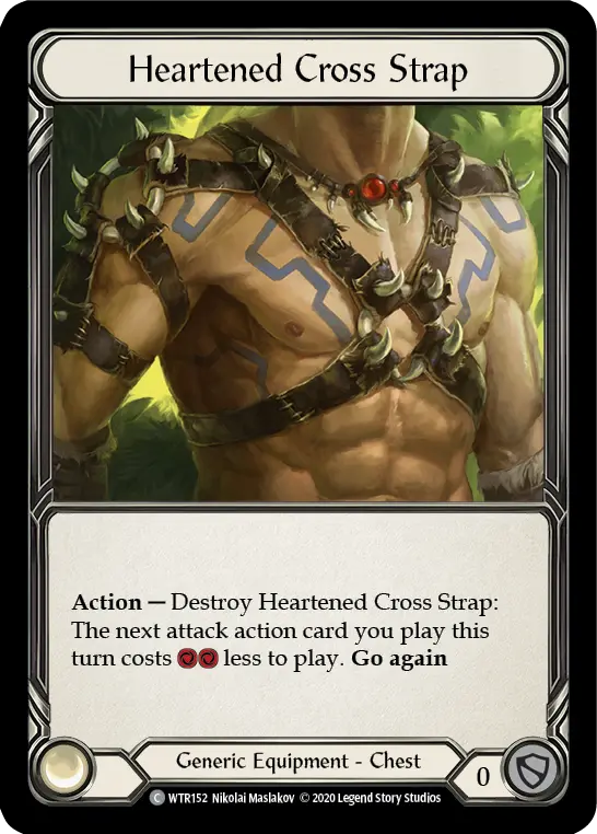 Card: Heartened Cross Strap