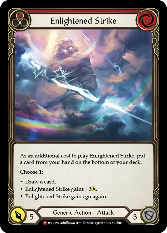 Card: Enlightened Strike (red)