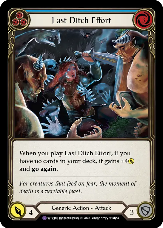 Card: Last Ditch Effort (blu)