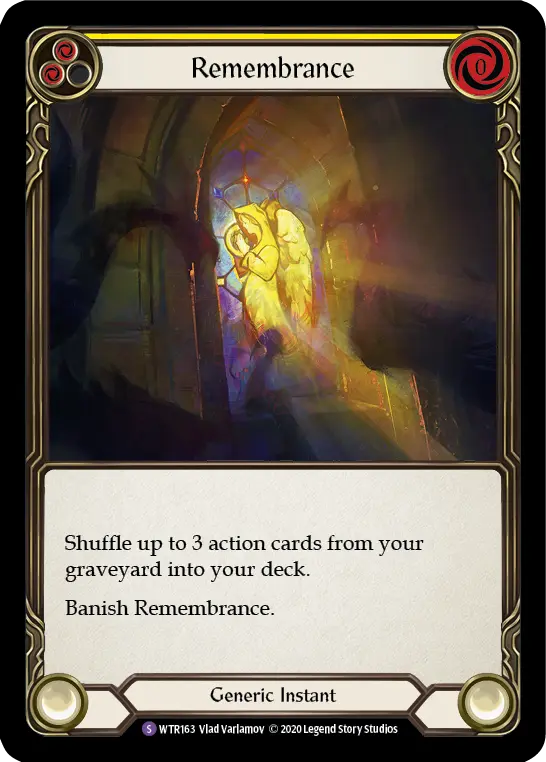 Card: Remembrance (yel)
