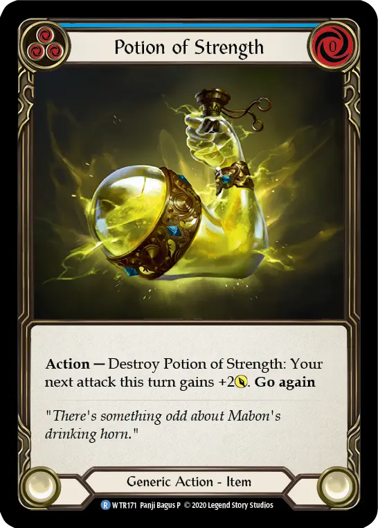 Card: Potion of Strength (blu)