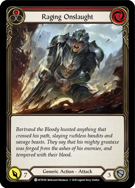 Card: Raging Onslaught (red)