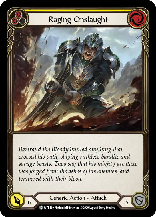 Card: Raging Onslaught (yel)