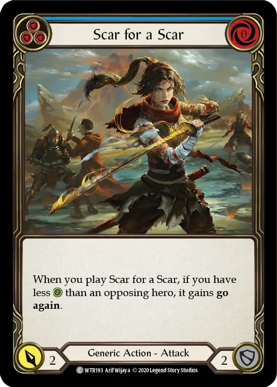 Card: Scar for a Scar (blu)