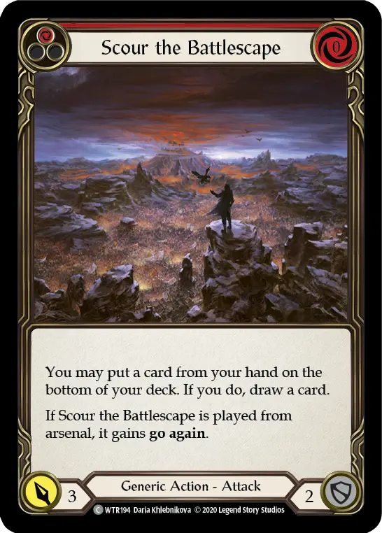 Card: Scour the Battlescape (red)