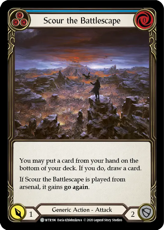 Card: Scour the Battlescape (blu)