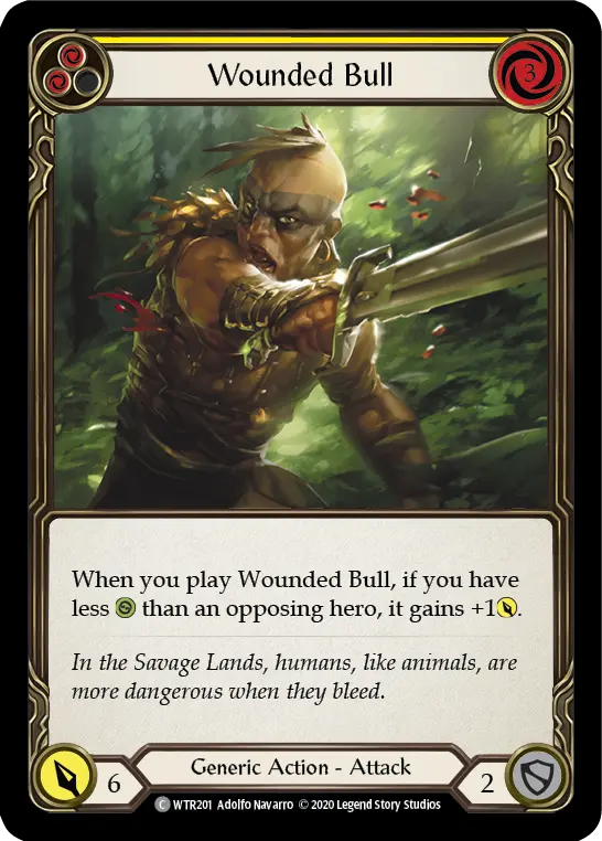 Card: Wounded Bull (yel)