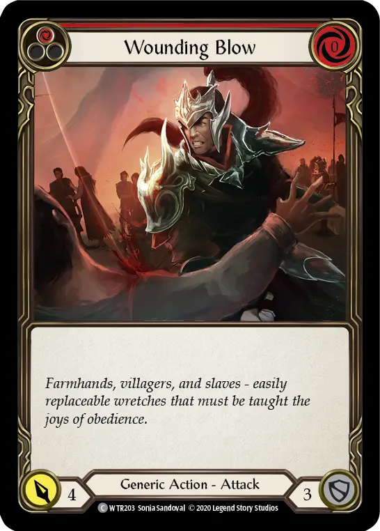 Card: Wounding Blow (red)