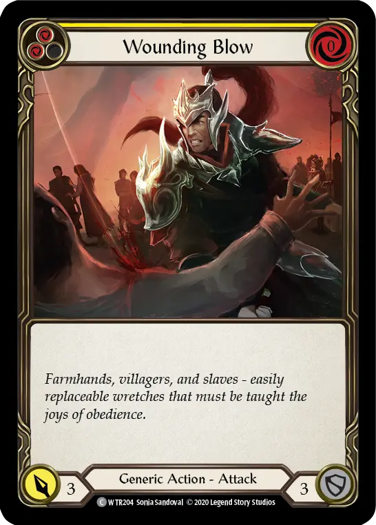 Card: Wounding Blow (yel)