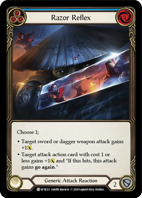 Card: Razor Reflex (blu)