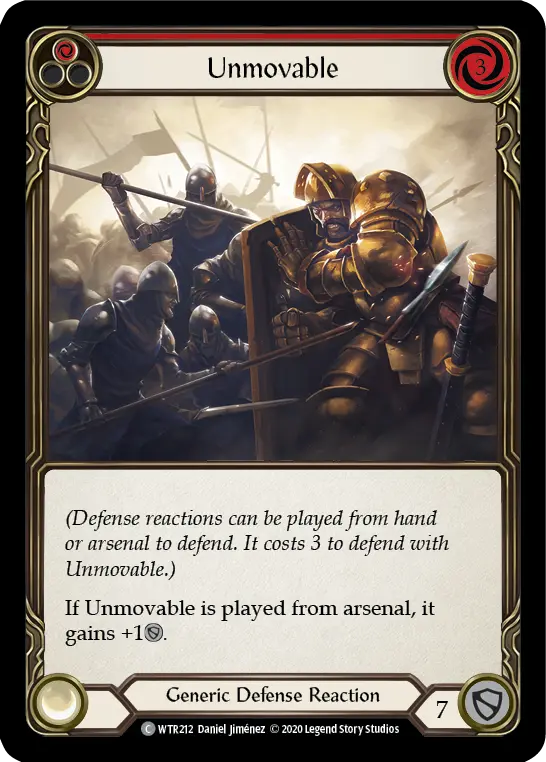 Card: Unmovable (red)