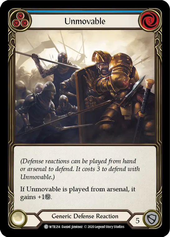Card: Unmovable (blu)