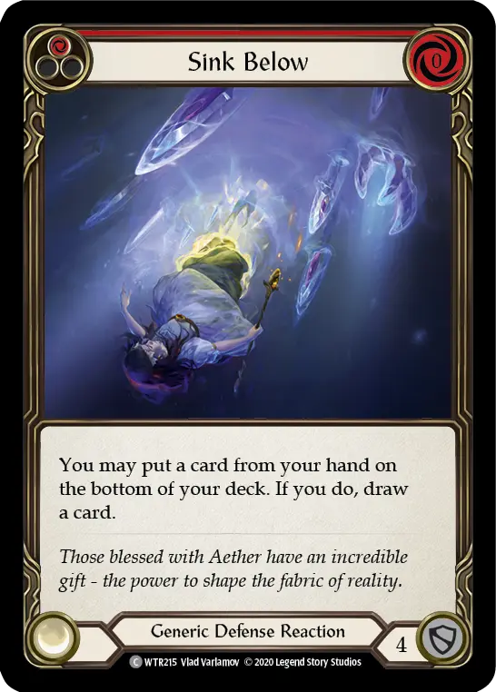 Card: Sink Below (red)