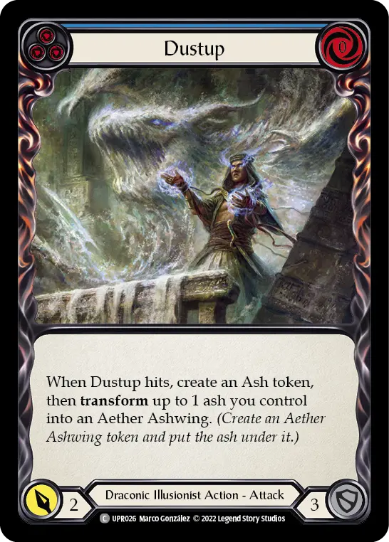 Card: Dustup (blu)