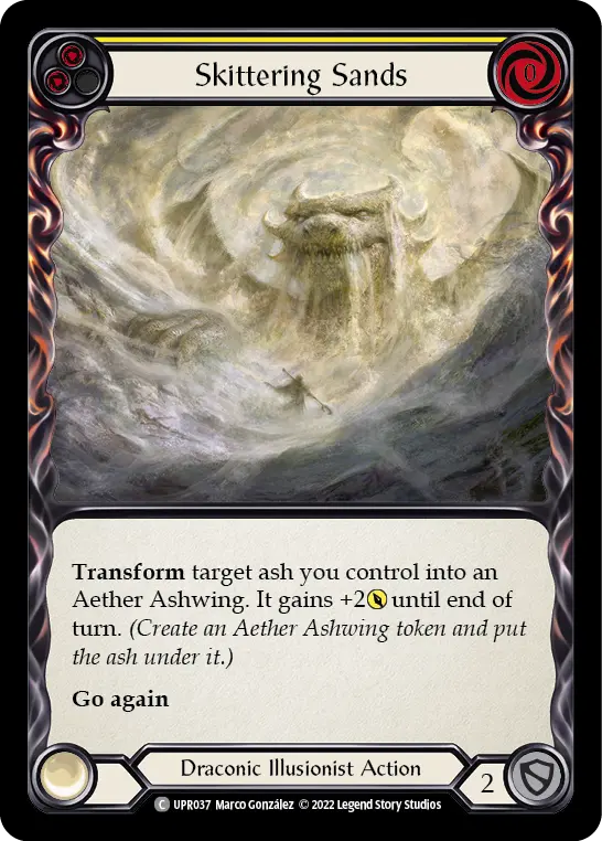Card: Skittering Sands (yel)