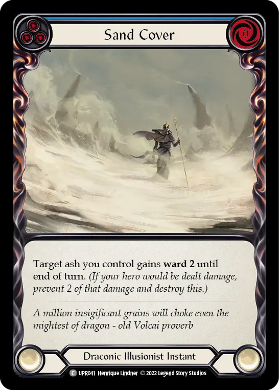 Card: Sand Cover (blu)