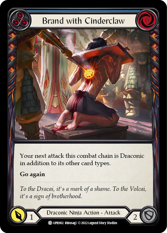 Card: Brand with Cinderclaw (blu)